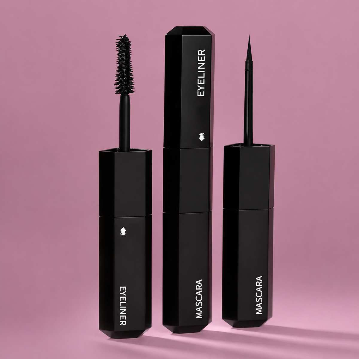 2-in-1 Waterproof Mascara & Liquid Eyeliner – Long-Lasting Eye Makeup