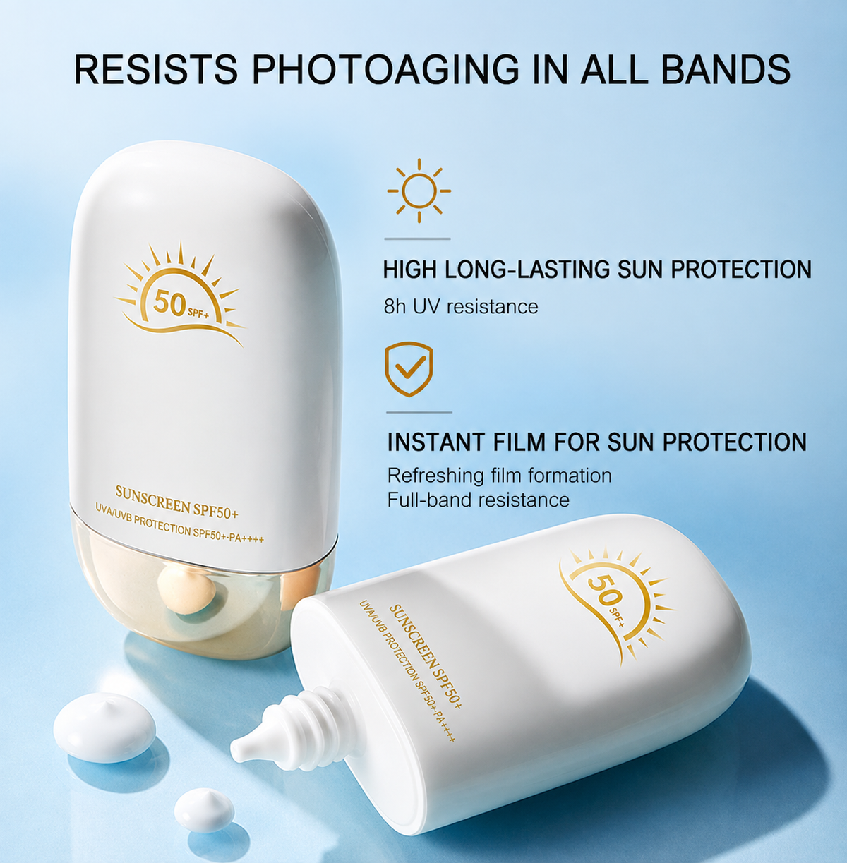 SPF 50 Sunscreen Moisturizing Cream – Lightweight UVA & UVB Protection