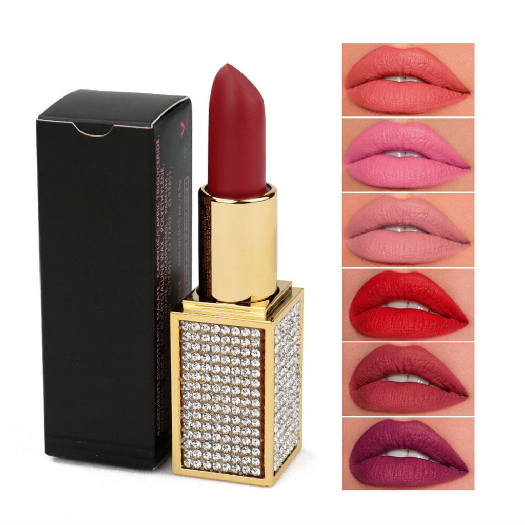 Luxury Velvet Matte Lipstick – Long-Lasting Waterproof Lip Color
