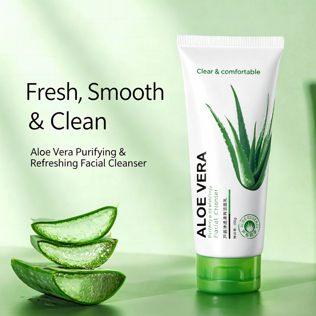 Aloe Vera Purifying Facial Cleanser – Refreshing & Moisturizing Face Wash