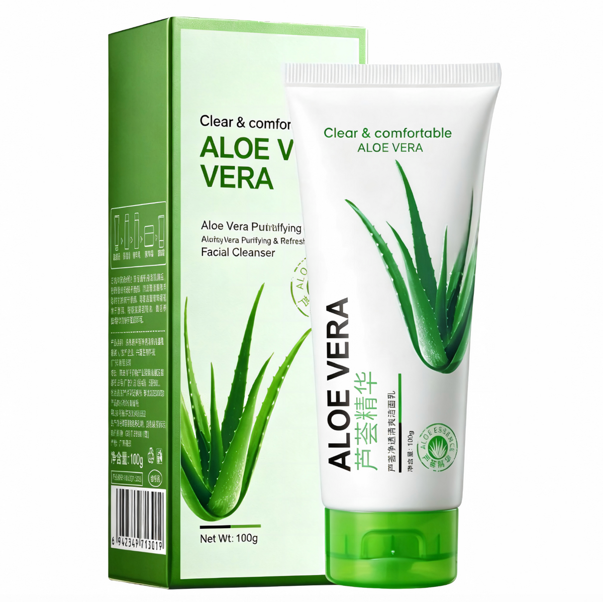 Aloe Vera Purifying Facial Cleanser – Refreshing & Moisturizing Face Wash
