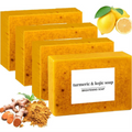 Natural Turmeric & Kojic Acid Handmade Soap – Face & Body Brightening Bar